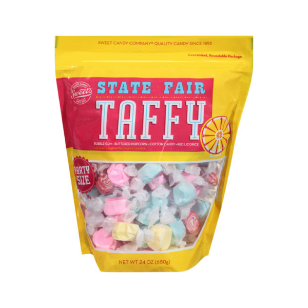 slide 1 of 1, Sweet's Sweet Candy Eb State Fair Taffy Party Size, 24 oz