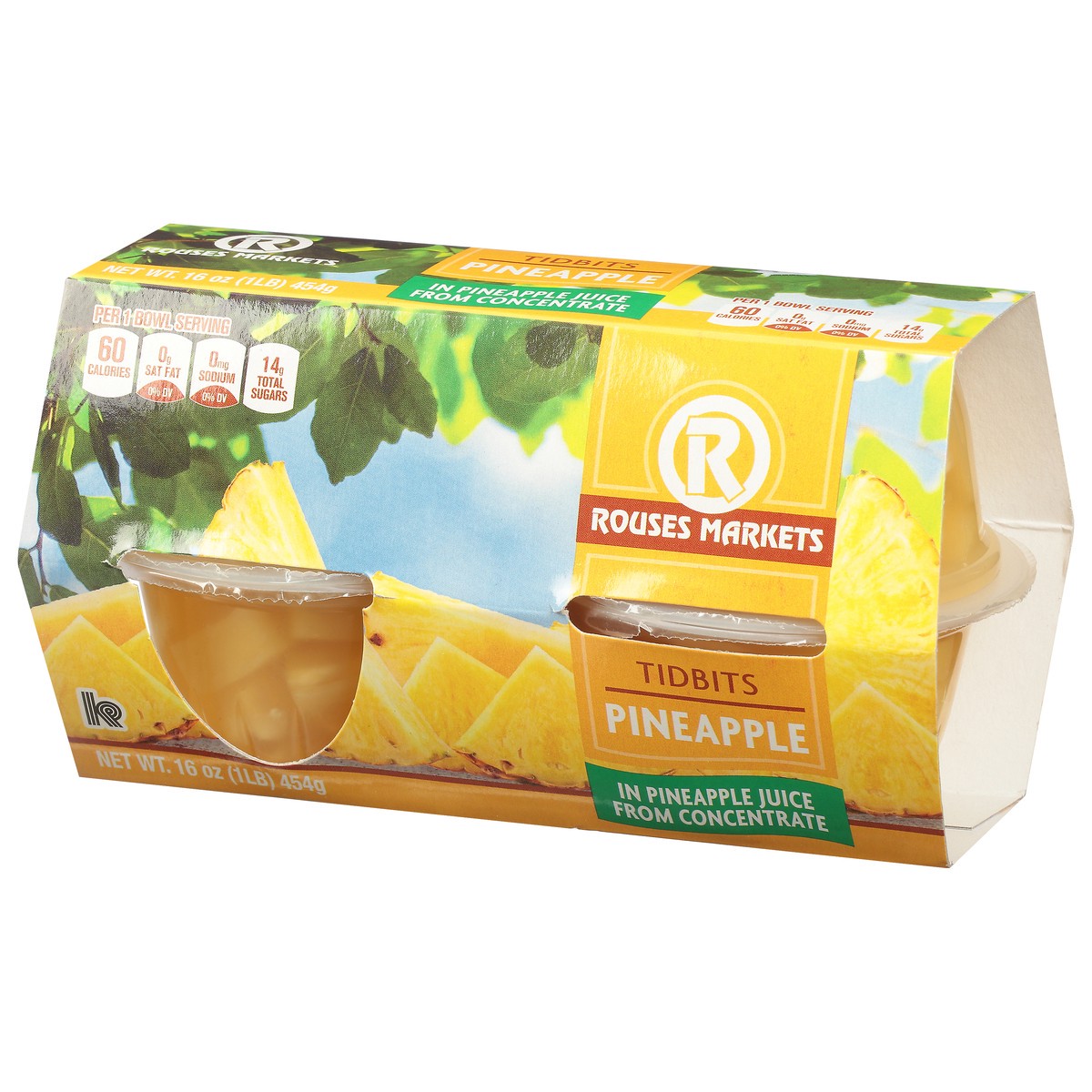 slide 2 of 9, Rouses Markets Rous Pinappl Tidbits, 4 ct