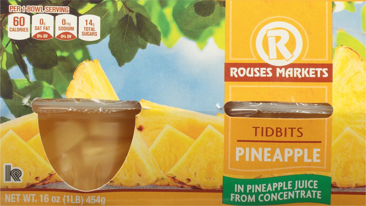 slide 4 of 9, Rouses Markets Rous Pinappl Tidbits, 4 ct