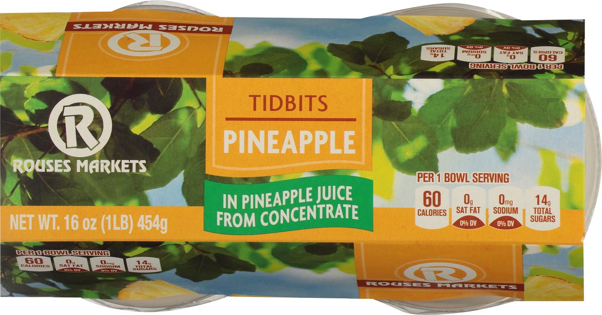 slide 6 of 9, Rouses Markets Rous Pinappl Tidbits, 4 ct