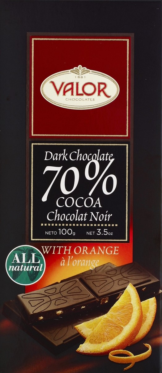 slide 1 of 5, Valor Dark Chocolate 3.5 oz, 3.5 oz