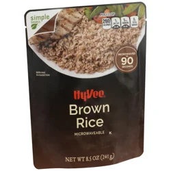 Hy-vee Brown Rice - 8.5 oz