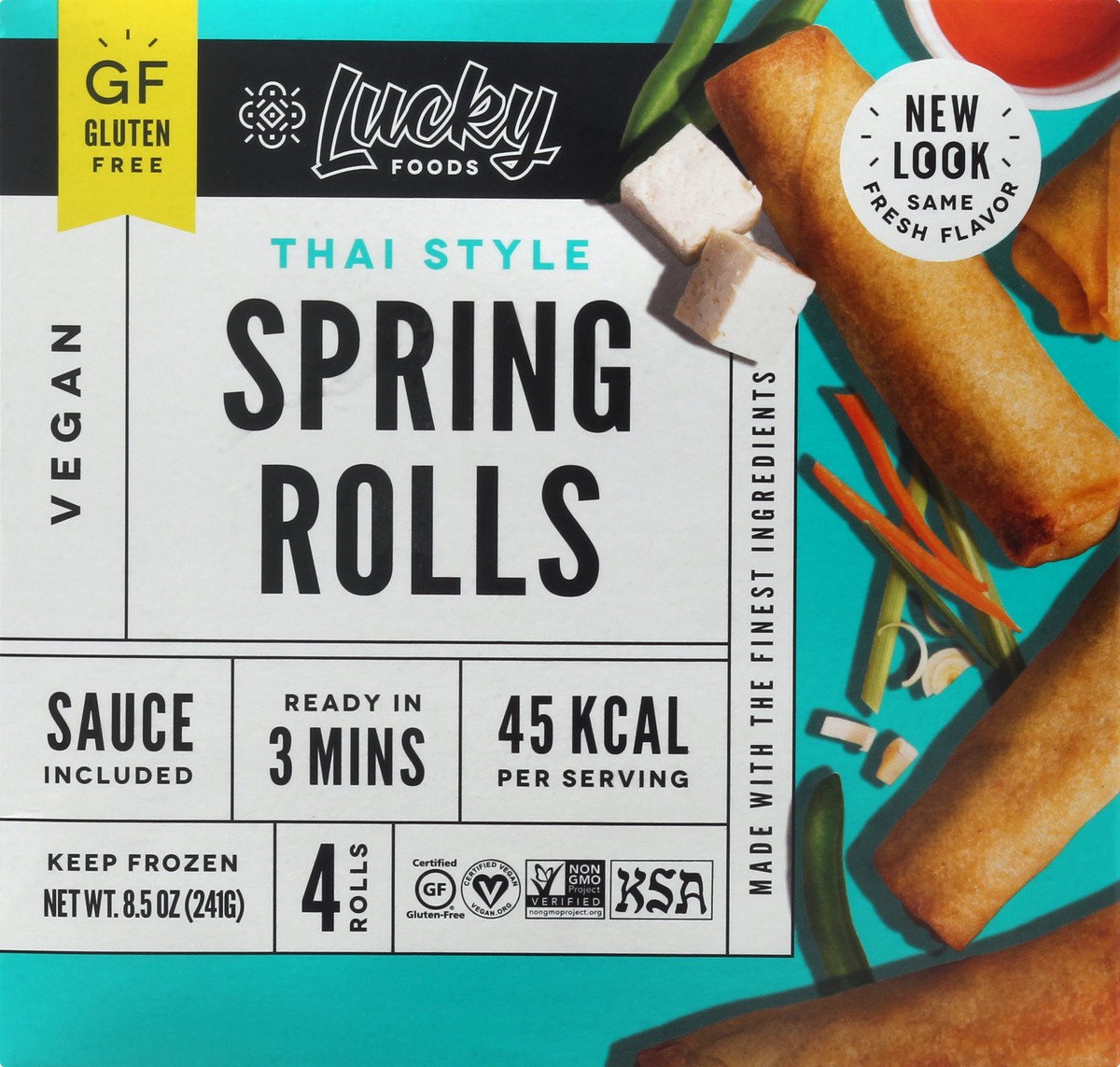 slide 14 of 14, Lucky Thai Style Spring Rolls 4Ct, 8.5 oz