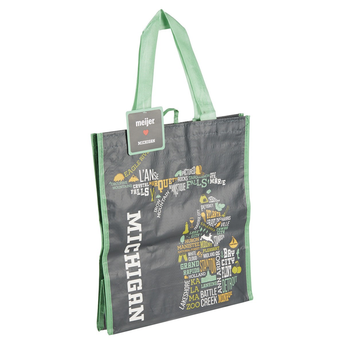 slide 6 of 29, Meijer Reusable Grocery Tote Bag, 1 ct