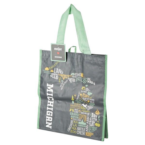 slide 4 of 29, Meijer Reusable Grocery Tote Bag, 1 ct