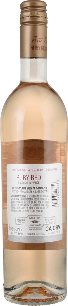 slide 10 of 11, Ruby Red Rose Ruby Red Grapefruit Rose, 750 ml