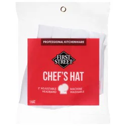 First Street White Chef Hat