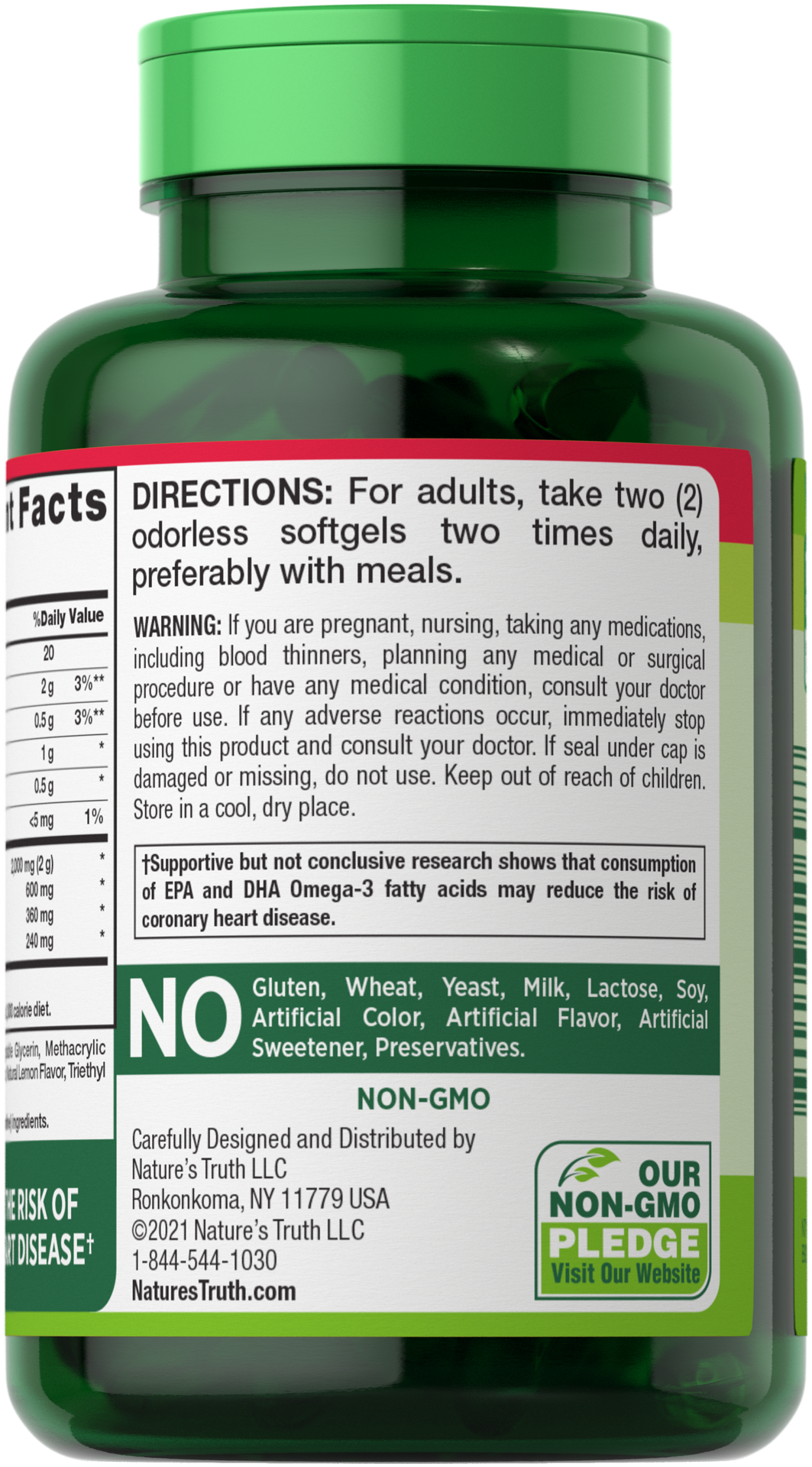 slide 4 of 4, Nature's Truth Odorless Fish Oil 2,000 mg, 110 ct