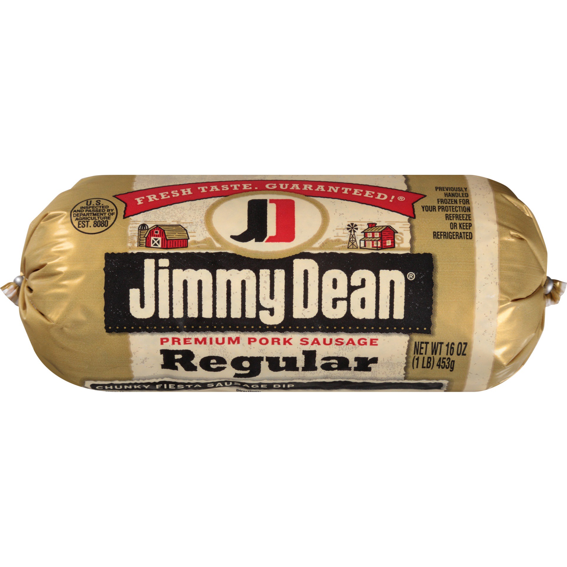 slide 1 of 5, Jimmy Dean Premium Pork Regular Breakfast Sausage Roll, 16 ounces, 16 oz