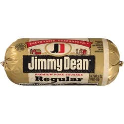 Jimmy Dean Premium Pork Regular Breakfast Sausage Roll, 16 ounces