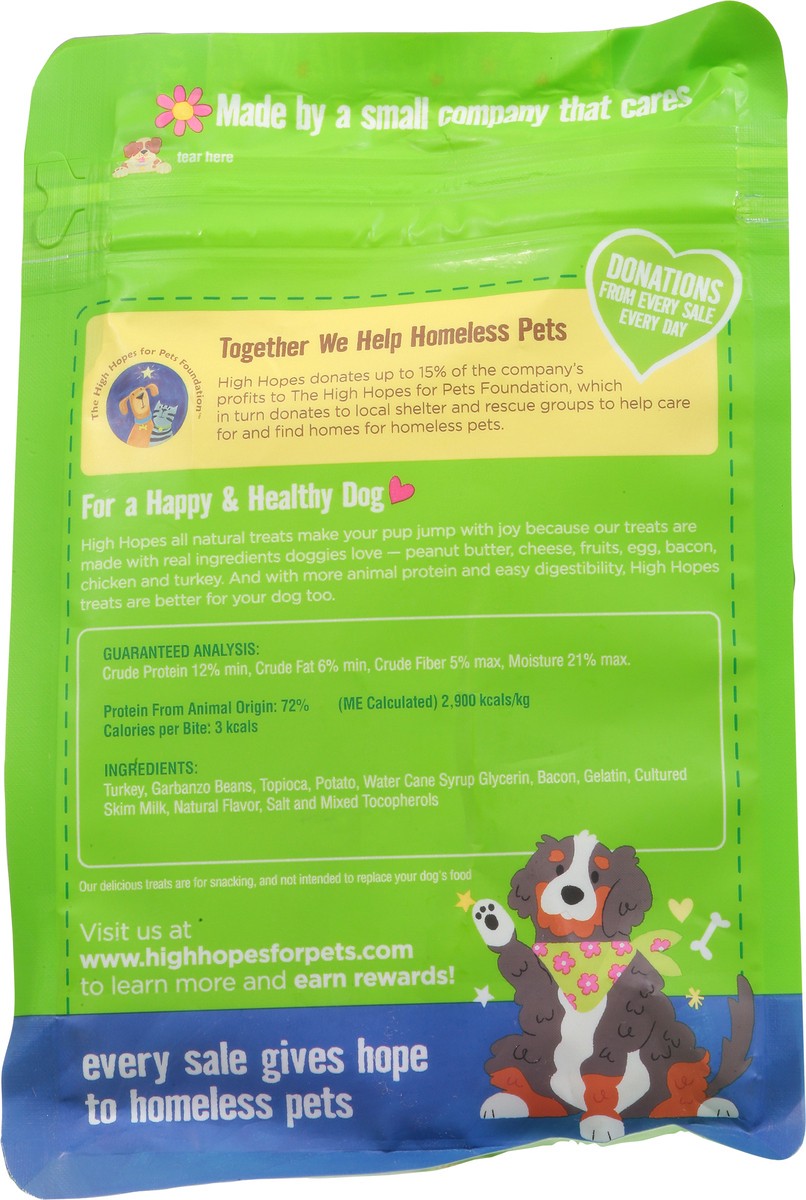 slide 9 of 14, High Hopes Mity Meaty Bites Grain-Free Turkey & Bacon Dog Food 9 oz, 9 oz