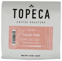 Topeca Coffee Tulsa Time Blend Whole Bean - 12 oz