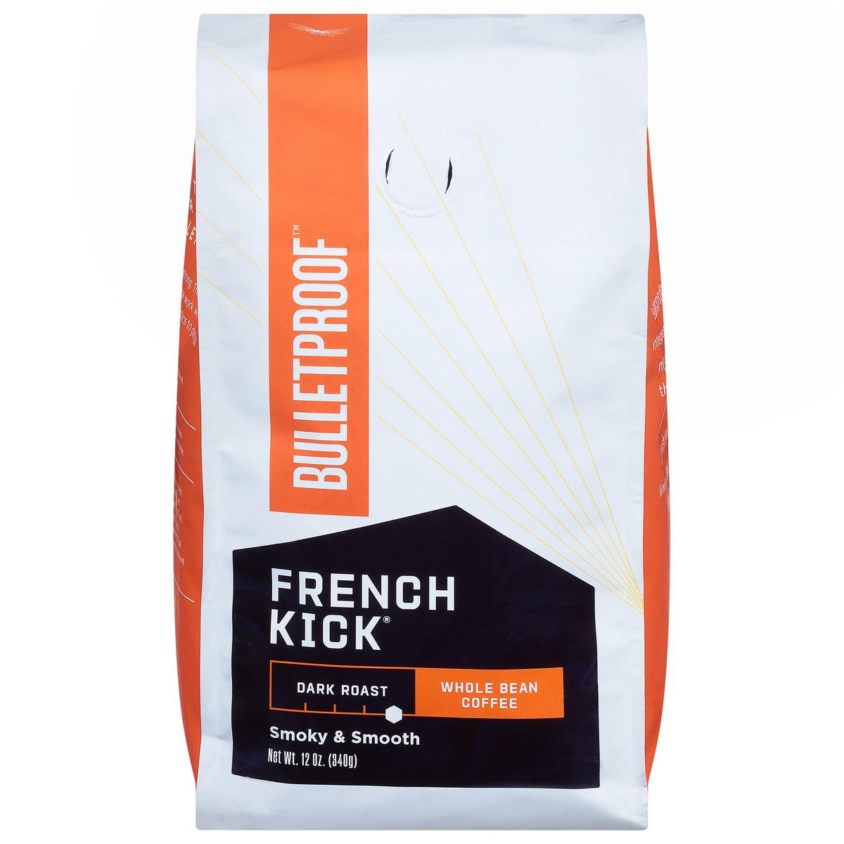 slide 1 of 9, Bulletproof French Kick Dark Roast Whole Bean French Kick Coffee - 12 oz, 12 oz