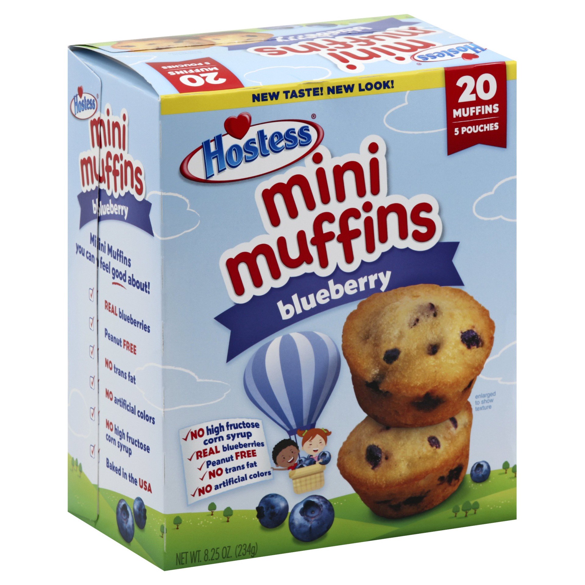 slide 1 of 5, Hostess Blueberry Mini Muffins, 5 ct; 8.25 oz