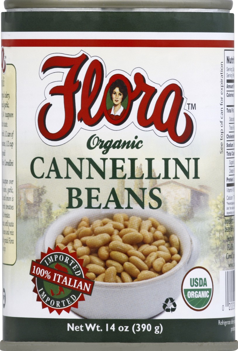 slide 2 of 2, Flora Cannellini Beans 14 oz, 14 oz