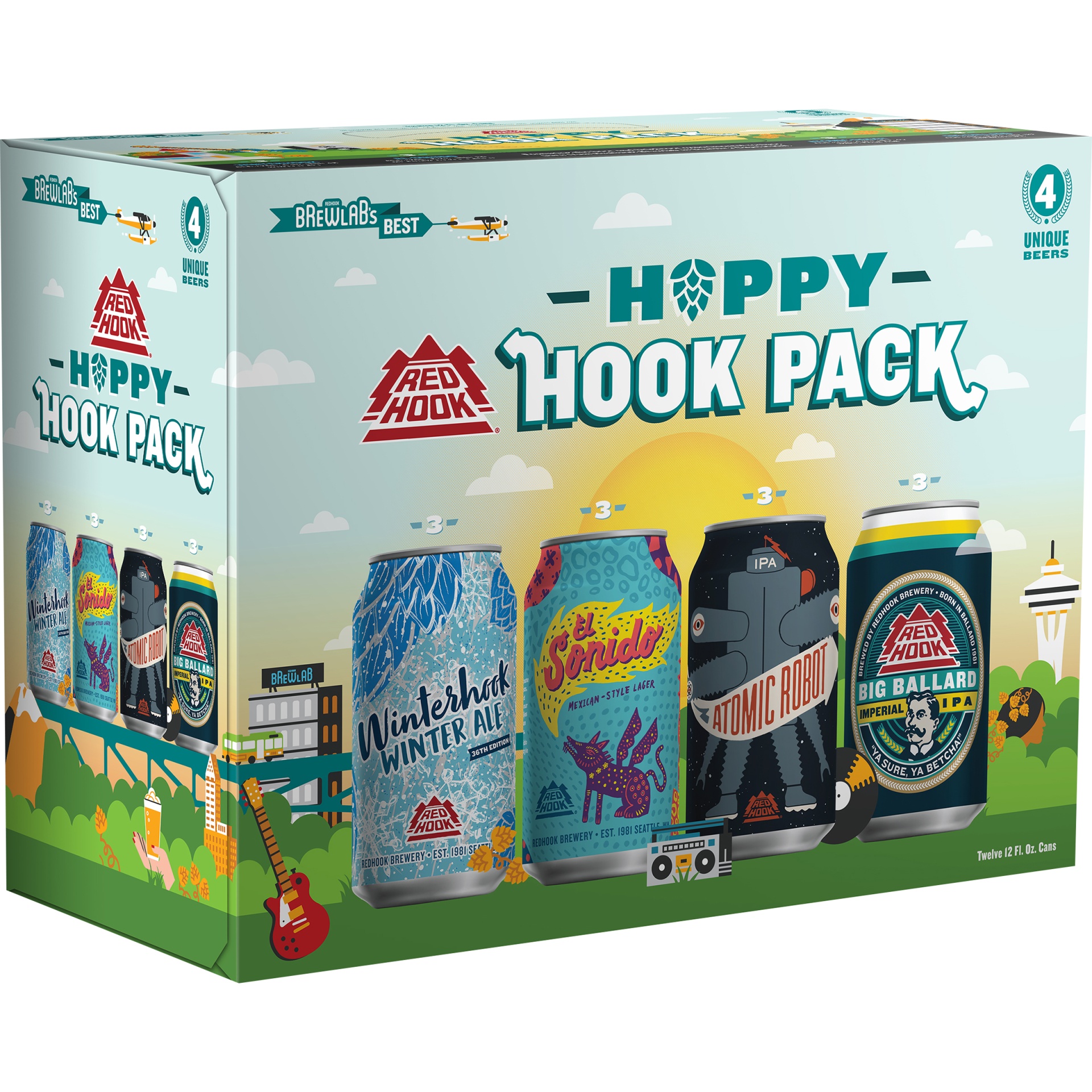 slide 1 of 1, Redhook Hoppy Hook Pack, 12 ct; 12 oz