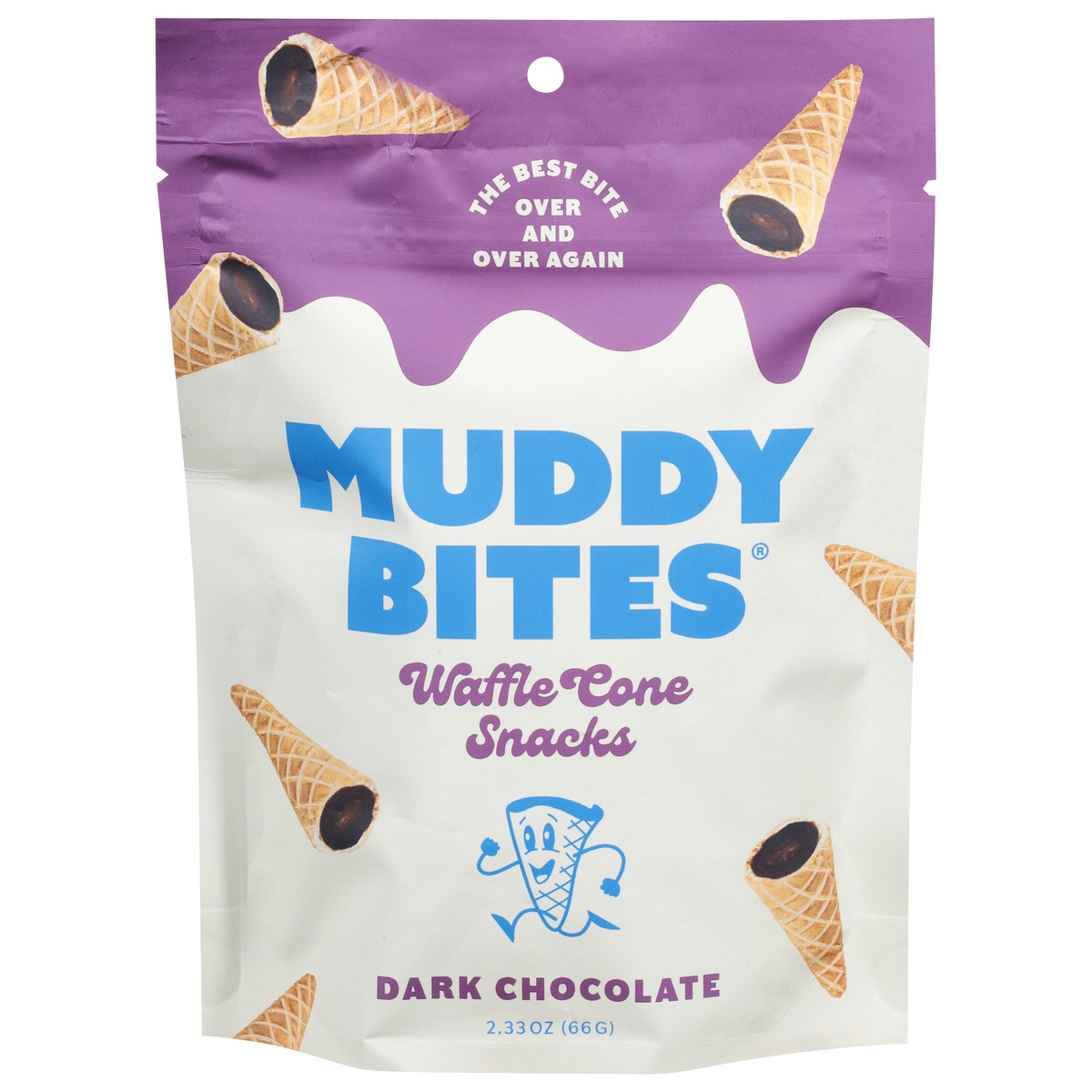 slide 1 of 4, Muddy Bites Dark Chocolate Waffle Cone Snacks 2.33 oz, 2.33 oz