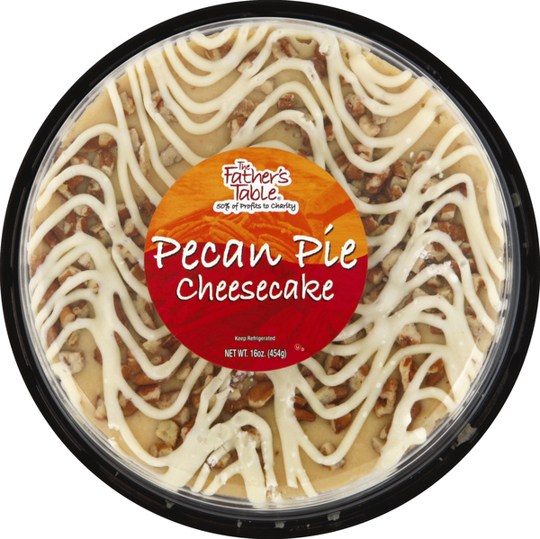 slide 1 of 3, Father's Table Pecan Pie Cheesecake, 16 oz