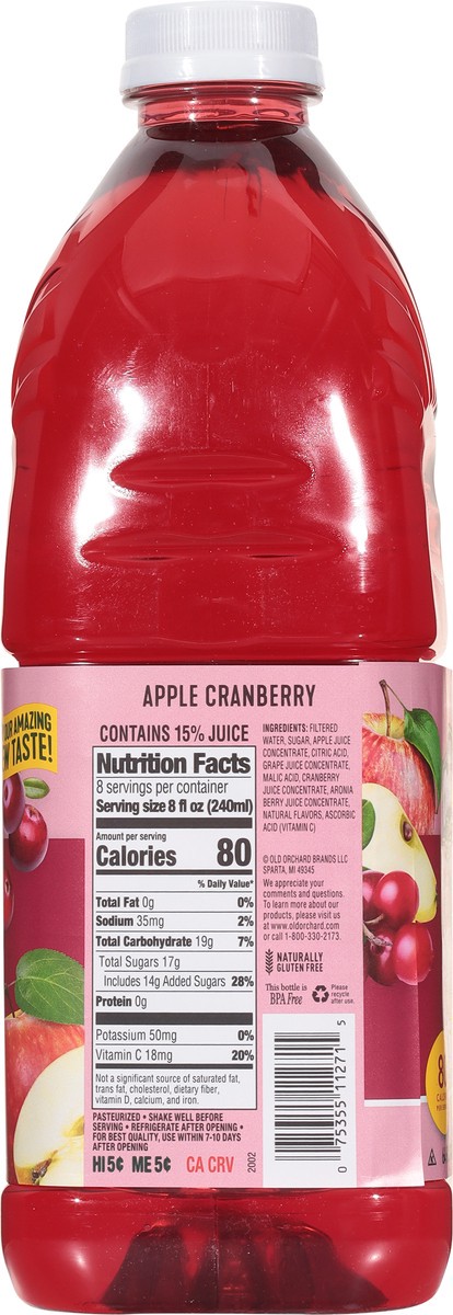 slide 6 of 9, Old Orchard Apple Cranberry - 64 fl oz, 64 fl oz