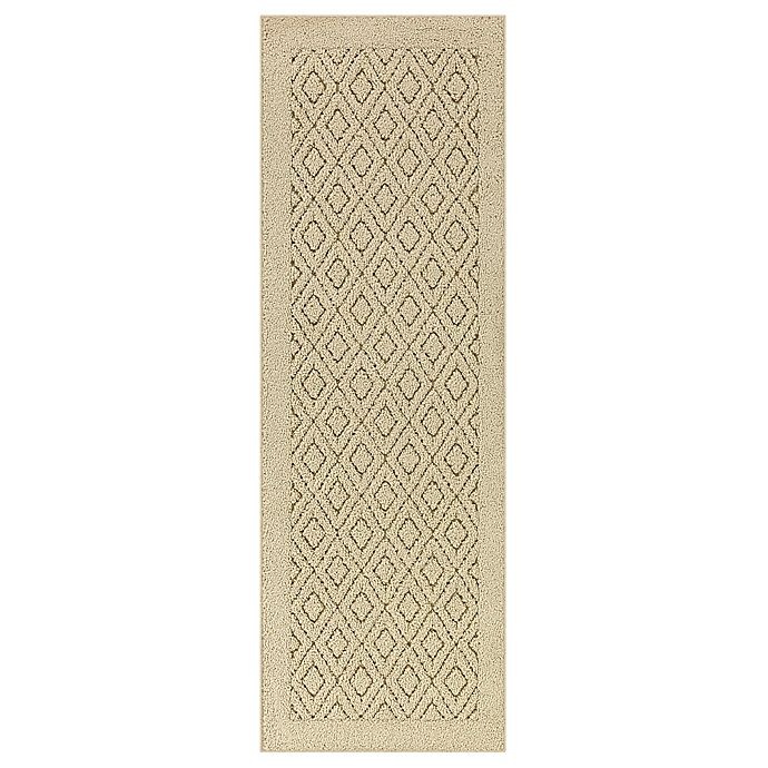 slide 1 of 7, Maples Rugs Diamond Tufted Runner - Tan, 2 ft x 5 ft