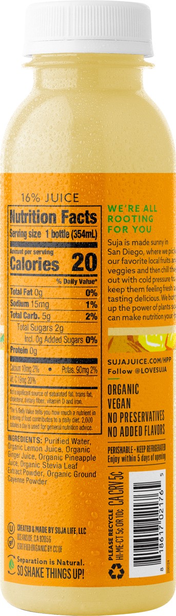 slide 4 of 9, Suja SJ - Ginger Love 12oz/6pk, 12 fl oz