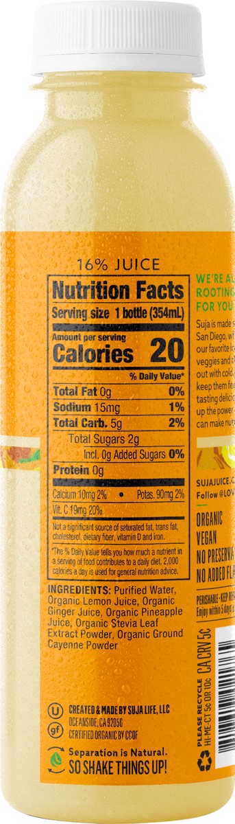 slide 6 of 9, Suja SJ - Ginger Love 12oz/6pk, 12 fl oz