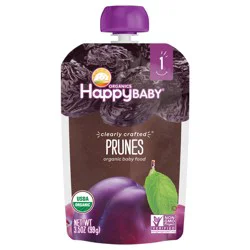 Happy Baby Organics Clearly Crafted Stage 1 Prunes Pouch 4 oz UNIT