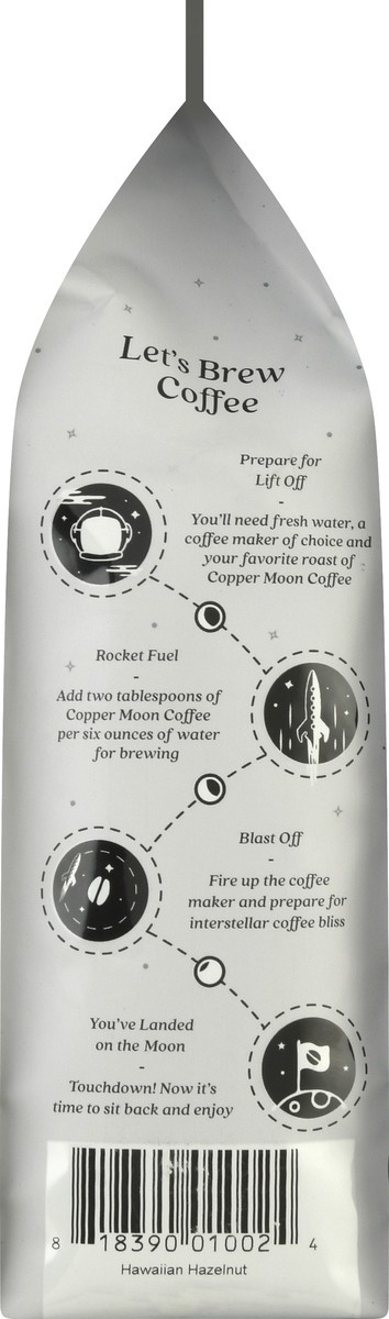 slide 5 of 9, Copper Moon Coffee Hawaiian Hazelnut Ground, Medium Roast - 12 oz, 12 oz