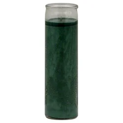 Reed Candle Brilux Clear Glass Candle - Green Wax