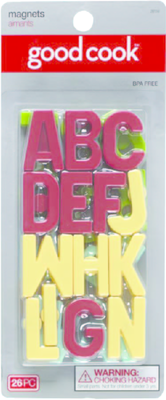 slide 1 of 1, Good Cook Alphabet Magnet Set, 26 ct