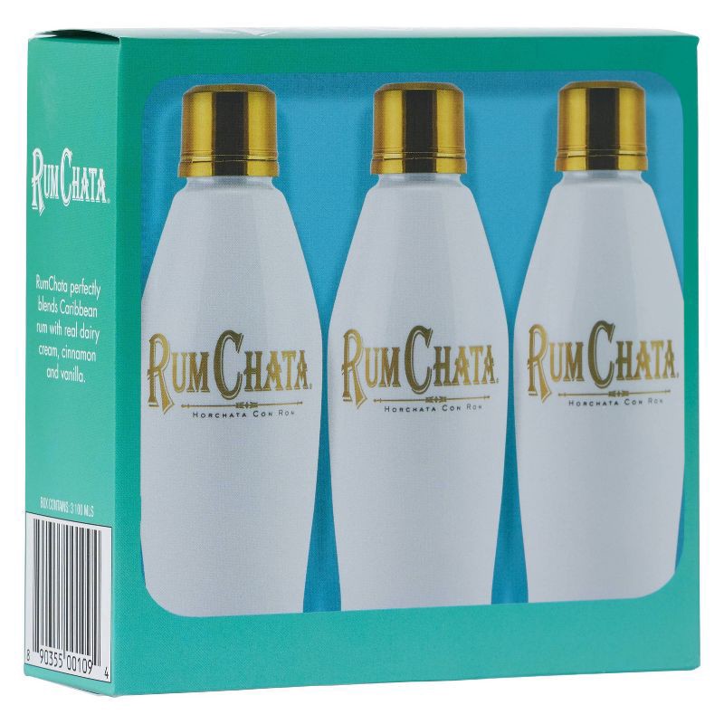 slide 3 of 3, RumChata Rum Liqueur - 3pk/100ml Bottles, 3 ct; 100 ml