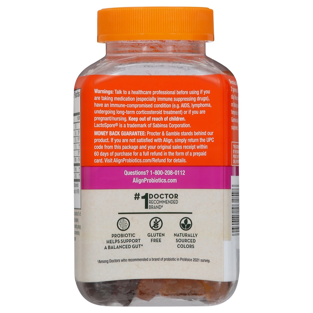 slide 12 of 14, Align Prebiotic + Probiotic Fruit Flavored Dualbiotic 90 Gummies, 90 ct