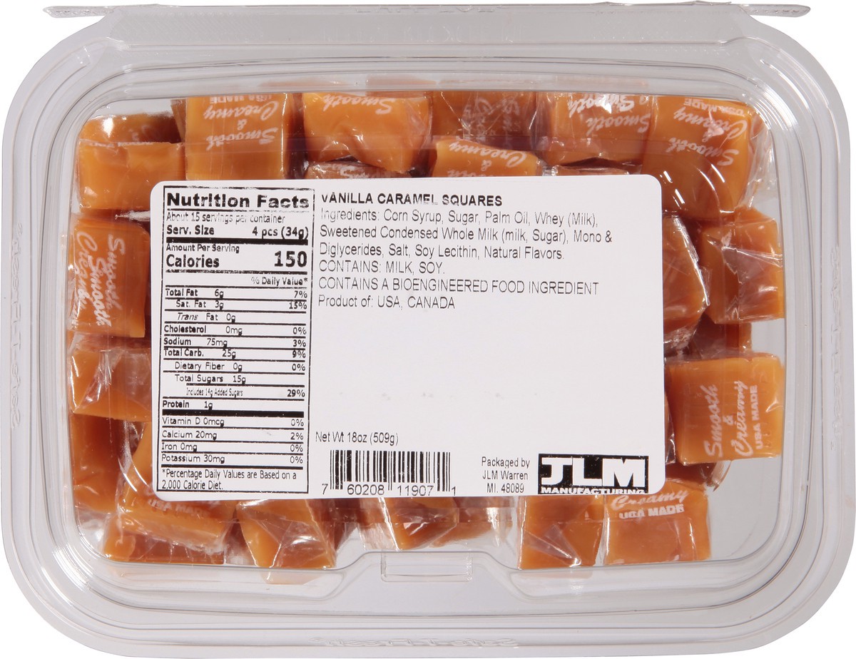 slide 3 of 9, JLM Manufacturing Vanilla Caramel Squares - 18 oz, 18 oz