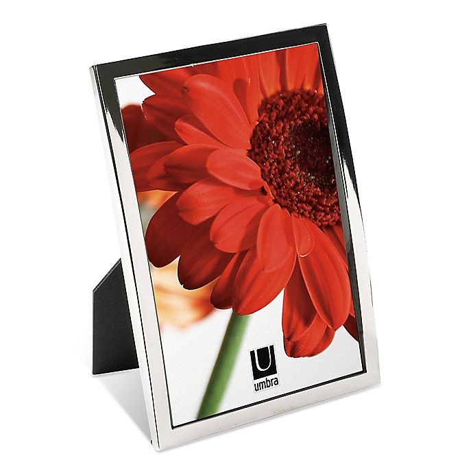 slide 1 of 1, Umbra Senza Photo Frame - Chrome, 5 in x 7 in