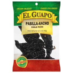 El Guapo Whole Pasilla Ancho Chili Pods, 2 oz