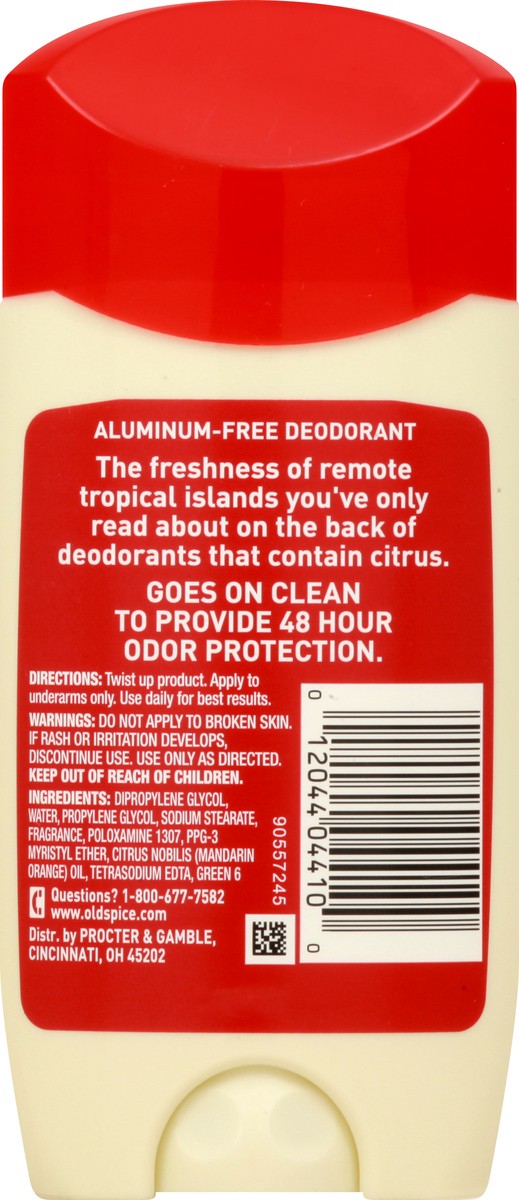 slide 5 of 9, Old Spice Tropics Fresh Citrus Scent Deodorant 3 oz, 3 oz