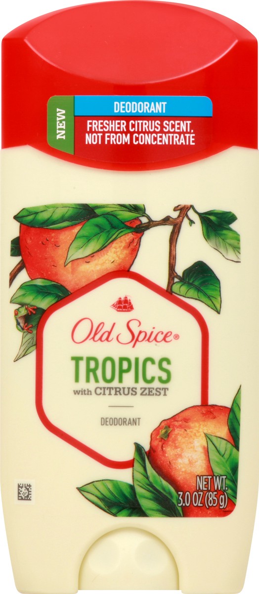 slide 6 of 9, Old Spice Tropics Fresh Citrus Scent Deodorant 3 oz, 3 oz