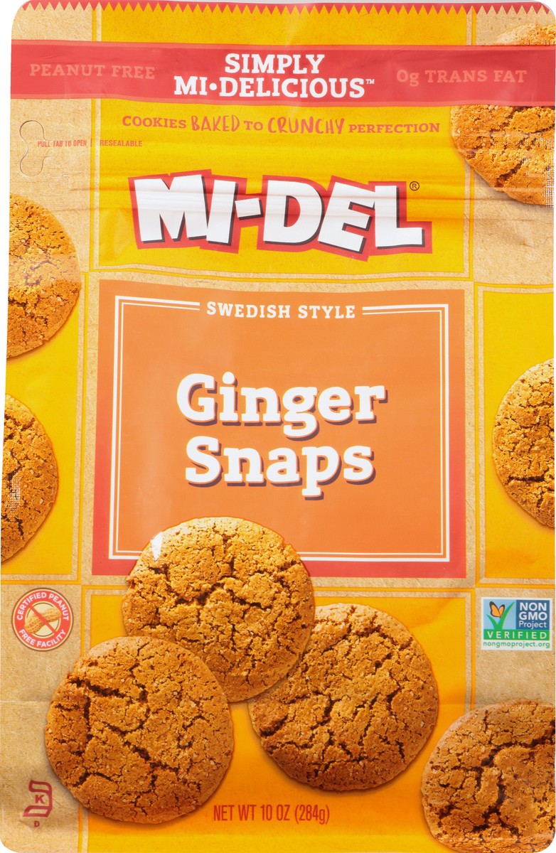 slide 1 of 12, MI-Del Swedish Style Ginger Snaps, 10 oz