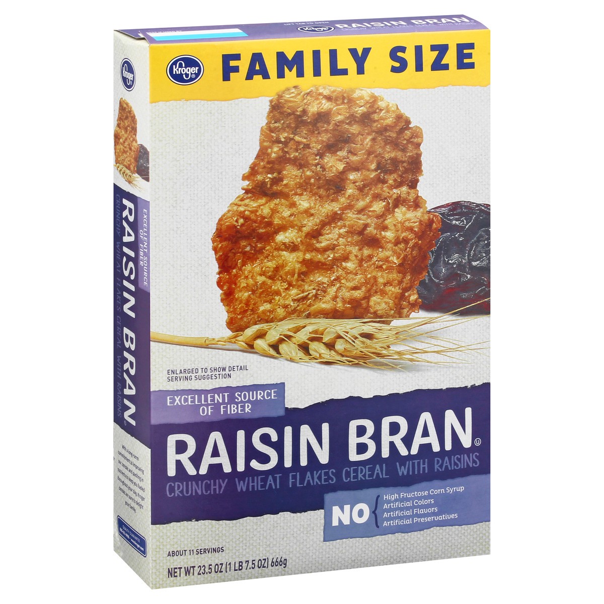 slide 2 of 10, Kroger Raisin Bran Cereal, 23.5 oz