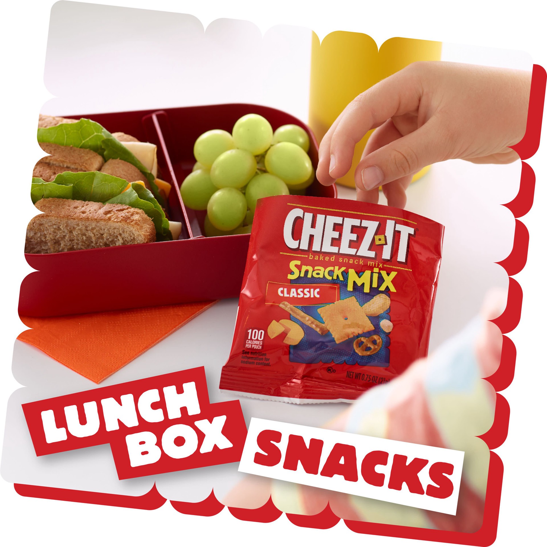 slide 3 of 5, Cheez-It Snack Mix, Lunch Snacks, Office and Kids Snacks, Classic, 9oz Box, 12 Packs, 12 ct