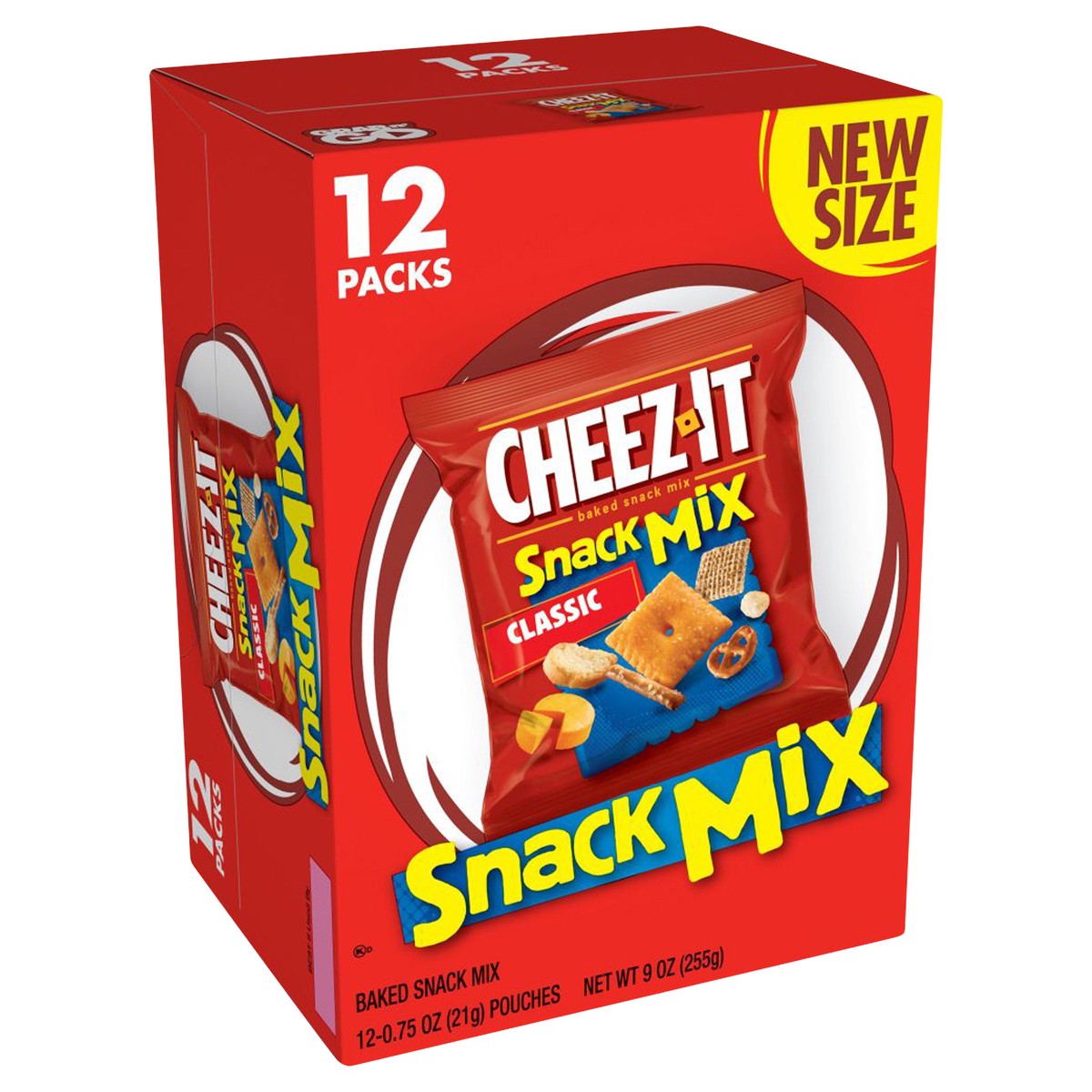 slide 1 of 5, Cheez-It Baked Snack Mix, Classic, 12 ct
