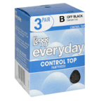 slide 1 of 1, L'eggs Everyday Off Black Control Top Pantyhose, 3 ct