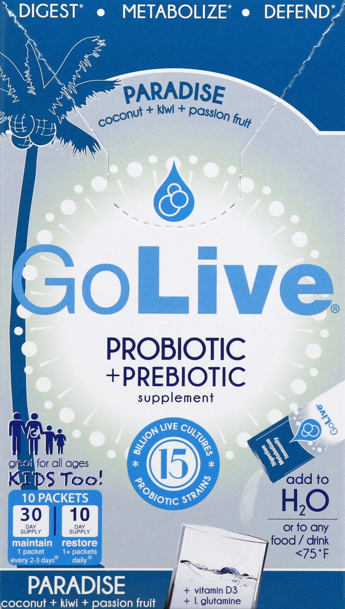 slide 2 of 5, GoLive Probiotic + Prebiotic 10 ea, 10 ct