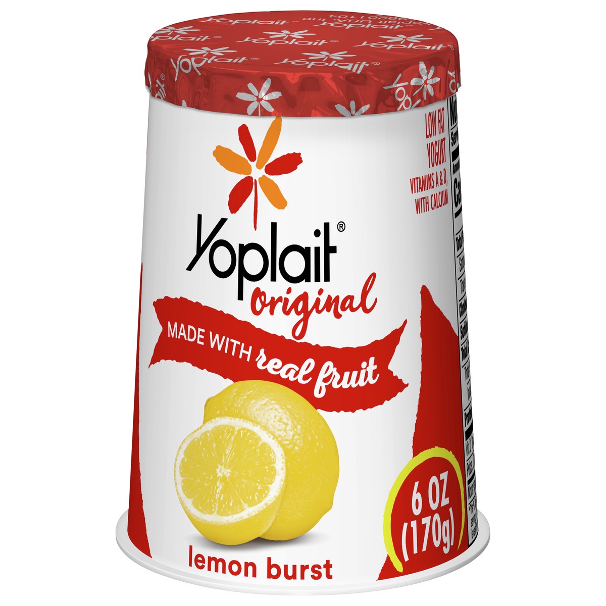 slide 3 of 9, Yoplait Original Lemon Burst Low Fat Yogurt, 6 OZ Yogurt Cup, 6 oz