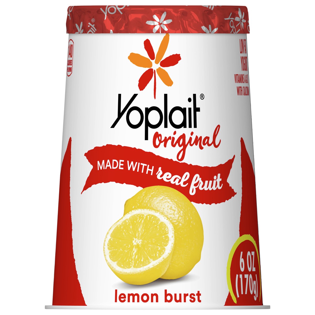slide 1 of 9, Yoplait Original Lemon Burst Low Fat Yogurt, 6 OZ Yogurt Cup, 6 oz
