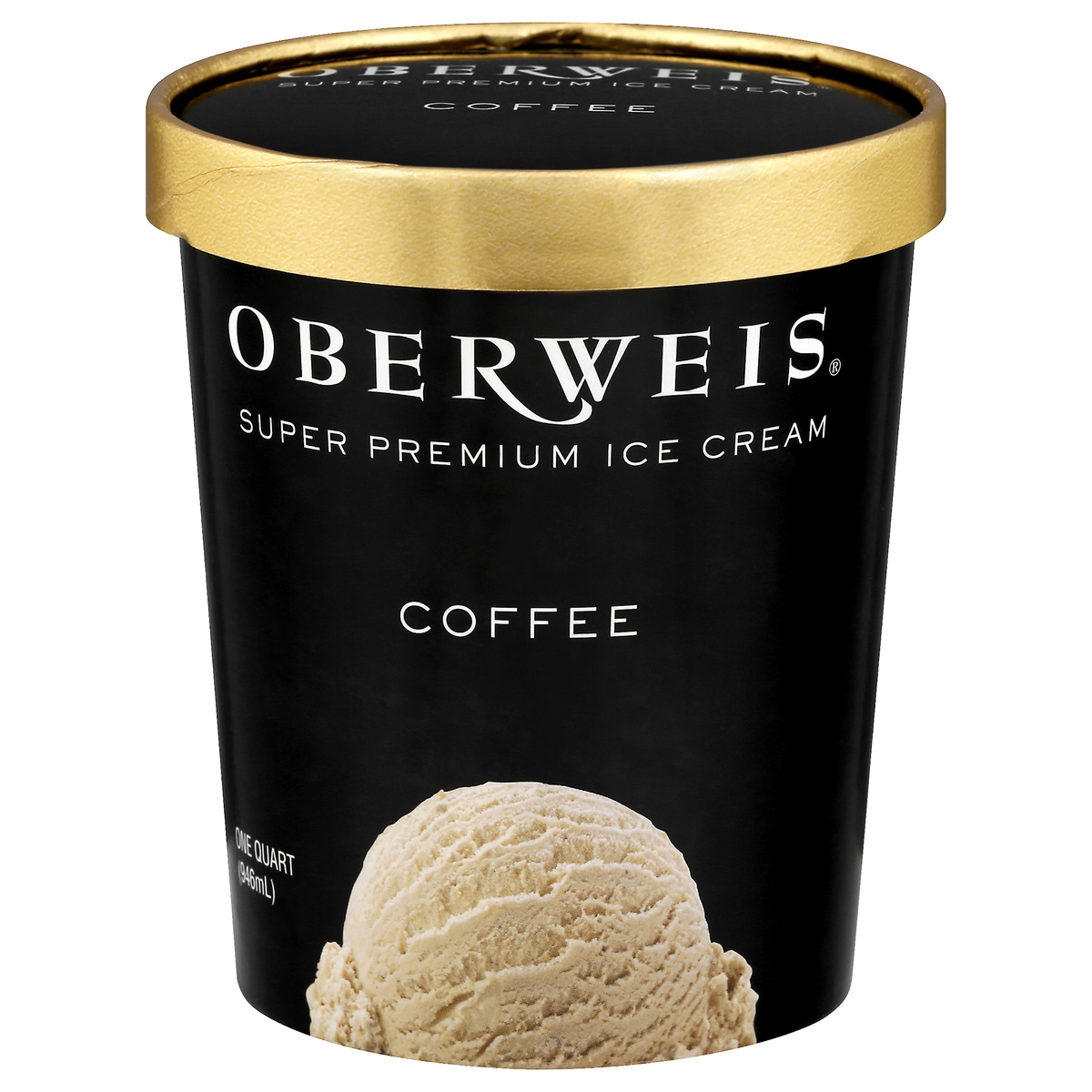 slide 1 of 1, Oberweis Ice Cream Super Premium Coffee, 32 oz