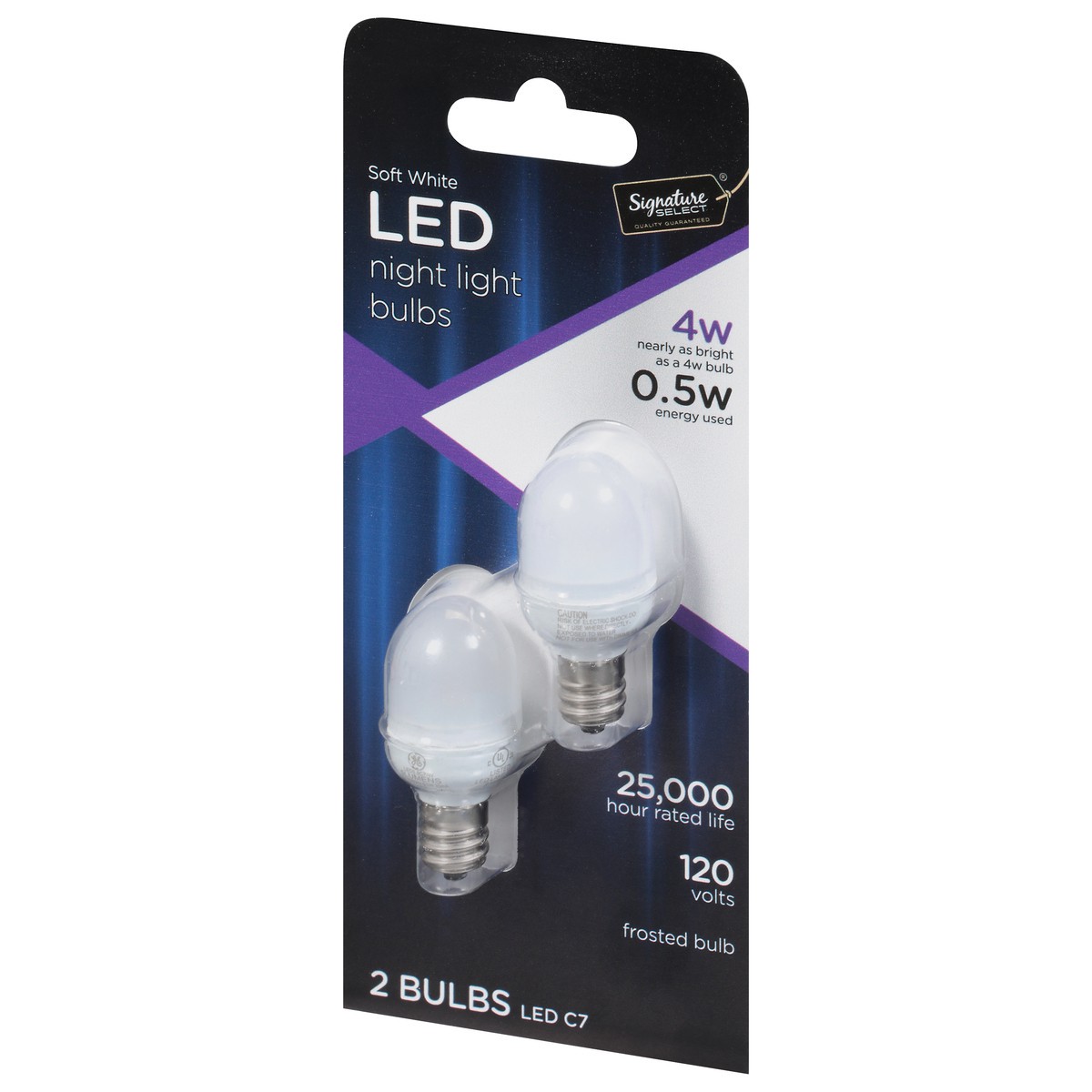 slide 4 of 4, Signature SELECT Bulb Led 4w Night Light Clear - 2 CT, 2 ct