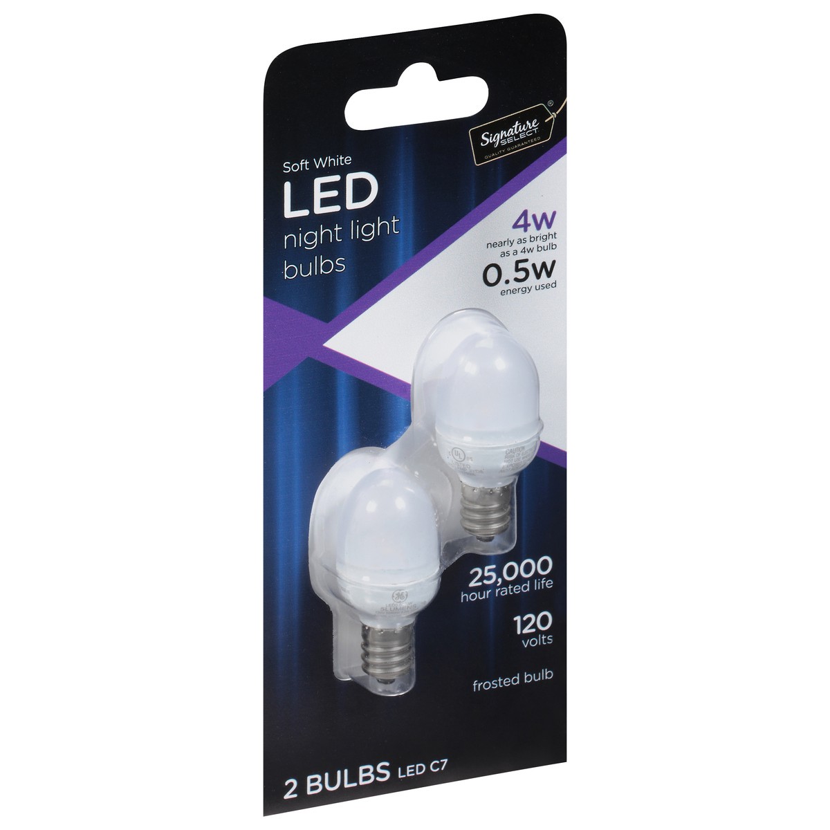 slide 2 of 4, Signature SELECT Bulb Led 4w Night Light Clear - 2 CT, 2 ct