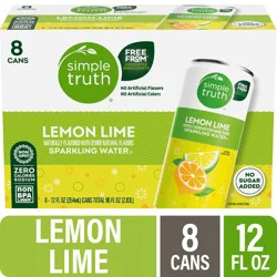 Simple Truth Lemon Lime Sparkling Seltzer Water Cans