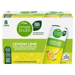 Simple Truth Lemon Lime Sparkling Seltzer Water Cans